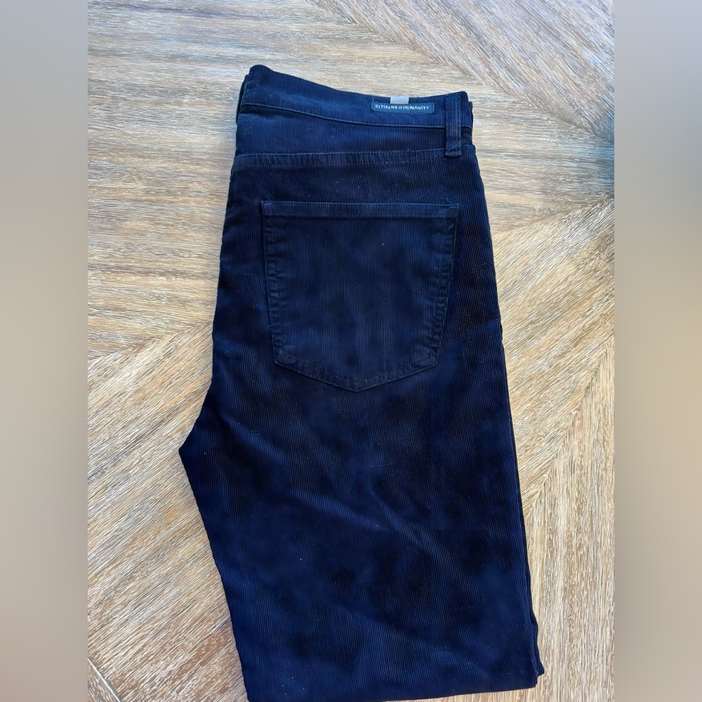Citizens of Humanity Harlow Ankle mid rise slim size 29 corduroy navy
